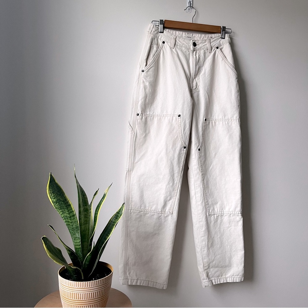 p&co 304 albion carpenter pant in ecru uk10